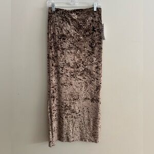 Kimchi Blue Velvet Midi Skirt